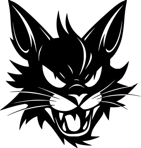 Cat - Black and White Isolated Icon - Vector illustration 34341525 Vector Art at Vecteezy