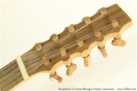 Roosebeck 5 Course Baroque Guitar, Lacewood | www.12fret.com