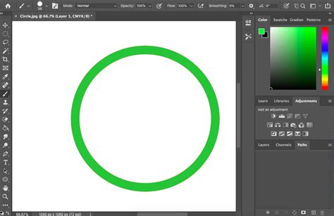 Draw Circle Photoshop