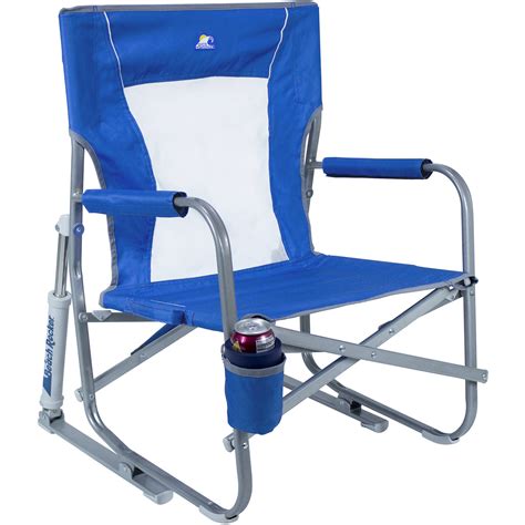 GCI Outdoor Beach Rocker Folding Chair (Saybrook Blue) 60083 B&H