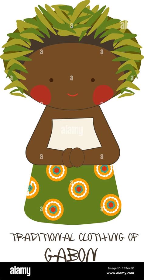 Traditional Clothing of Africa, Gabon Stock Vector Image & Art - Alamy