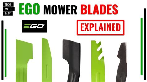 EGO Mower Blades EXPLAINED - YouTube