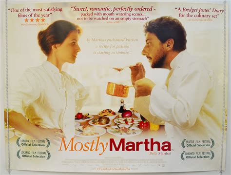 MOSTLY MARTHA (2003) Original Quad Movie Poster - Martina Gedeck, Maxime Foerst | eBay