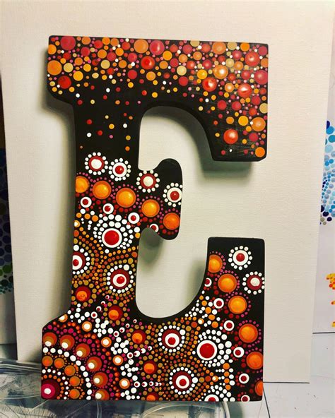 Pin on Dots art | Dot art painting, Painting wooden letters, Dot painting