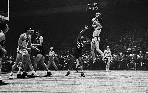 The first-ever Jump Shot in Basketball History