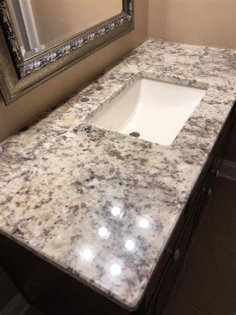 Bathroom Vanity Tops | Stone Countertops - White Springs Granite Polished Bathroom Vanity Tops