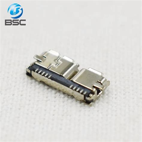 Pcb Soldering Connector Smd Micro Usb 3.0 Type B Female Socket Solder ...