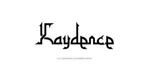 Kaydence Name Tattoo Designs