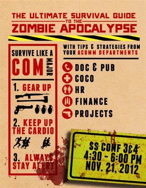 Zombie Apocalypse Survival Guide by starvingdeviant on DeviantArt