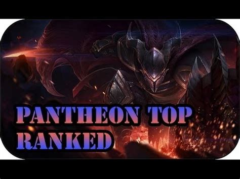 League of Legends - Pantheon Top Lane GamePlay - YouTube