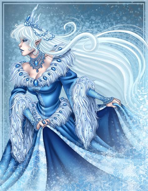 Winter Queen by Sara Scarborough (crosspost from r/ElvenGirls) : r/ElvenInspiration