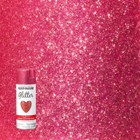 Rust-Oleum Specialty 10.25 oz. Bright Pink Glitter Spray Paint 301818 ...