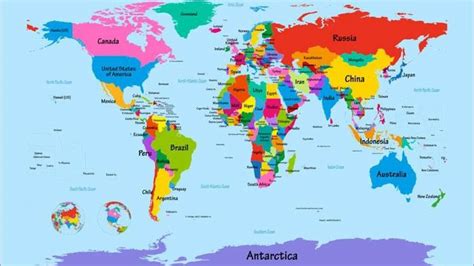 Free Editable World Map With Countries