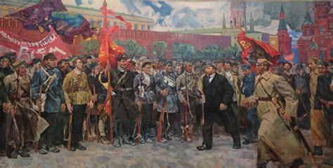 Soviet Painting, a Picture of Socialist Realism soldiers of the Revolution 1964-1967 Honored ...