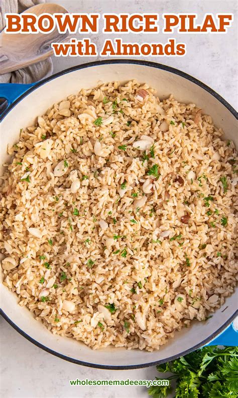 Brown Rice Pilaf - Wholesome Made Easy