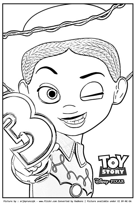 Radkenz Artworks Gallery: Toy Story Jessie Coloring Page