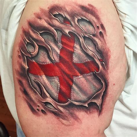 St George Flag Tattoo - Best Tattoo Ideas Gallery | Tatuajes de bandera, Tatuajes de piel ...