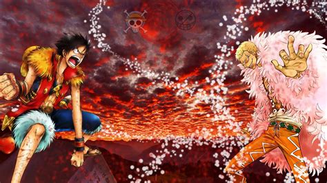 SpeedArt | Luffy vs Doflamingo | One Piece (Photoshop) - YouTube