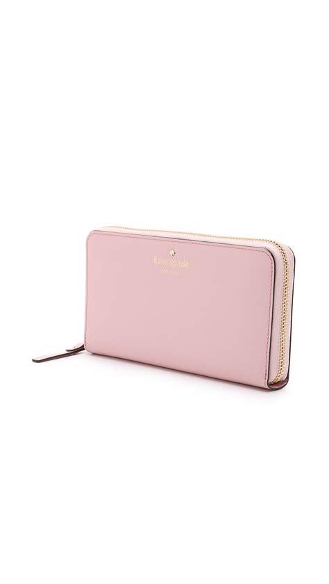 Lyst - Kate spade new york Lacey Zip Around Wallet in Pink