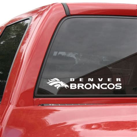 Denver Broncos 4'' x 17'' Die-Cut Decal Strip - Fanatics.com