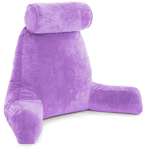 Husband Pillow - Light Purple Big Reading & Bed Rest Pillow with Arms ...