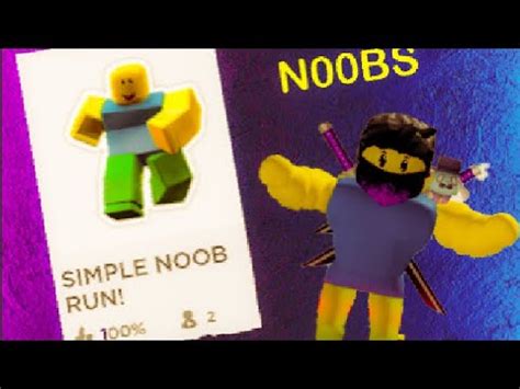 Image Of A Roblox Noob Running Obby