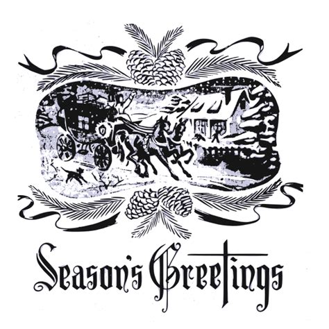 Season's Greetings Snow Scene | Free SVG