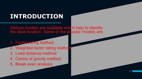 Plant Location Models | PPT | Free Download