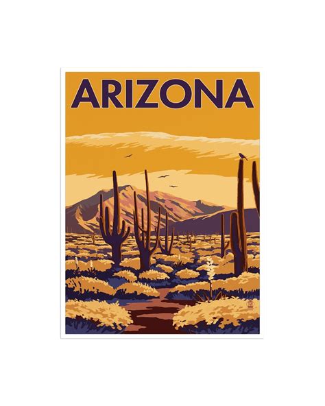 Arizona Art Travel Poster America Print Home Decor ZT386 - Etsy