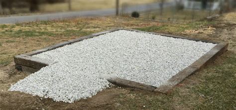 What gravel to use for shed foundation ~ shed building list