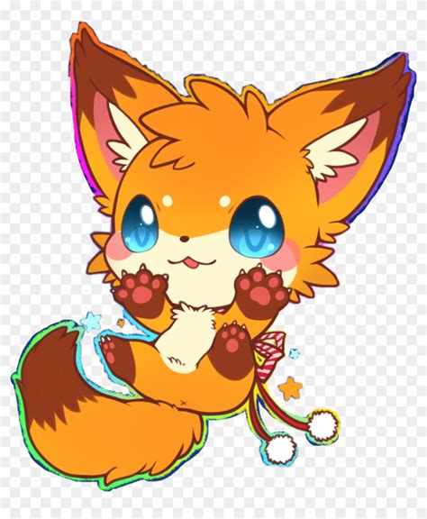 3 Kawaii Fox Kitty Freetoedit - Cute Animated Fox - Free Transparent ...