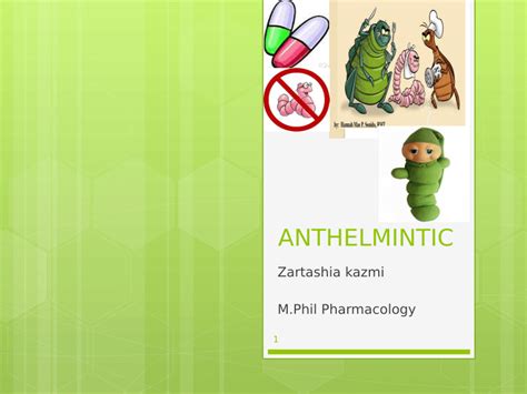 (PDF) ANTHELMINTIC DRUGS CLASSIFICATION AND THERE MECHANISM OF ACTION