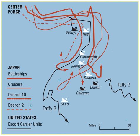 The Battle Of Leyte Gulf Philippines Map