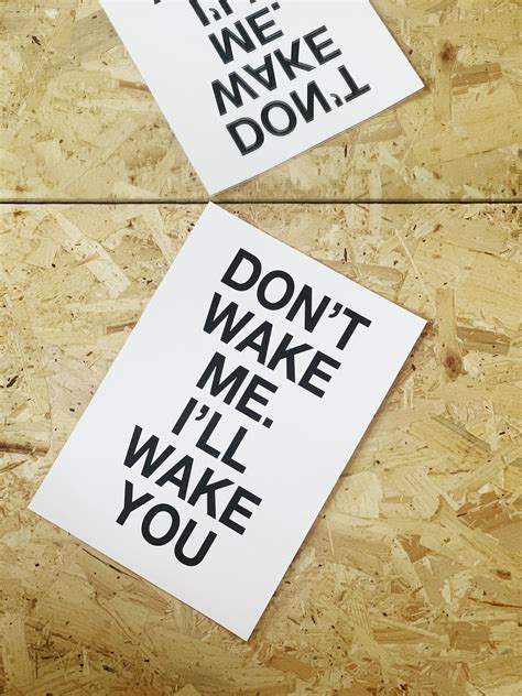 Dont wake me I'll wake you Kids room print nursery | Etsy