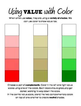 Color Value Scale | Color theory lessons, Elementary art rooms, Art ...