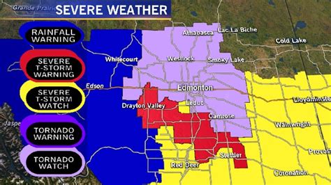 Tornado WATCH upgraded to WARNING for Leduc County, heading towards SE Edmonton | CTV News