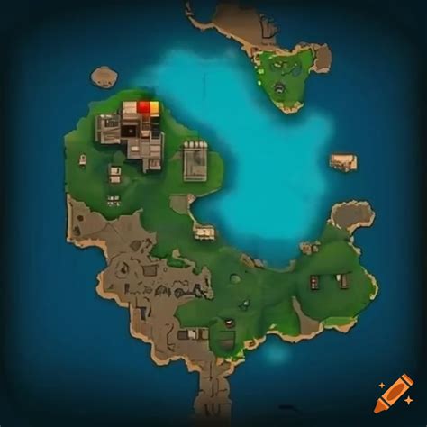 Video game map design on Craiyon