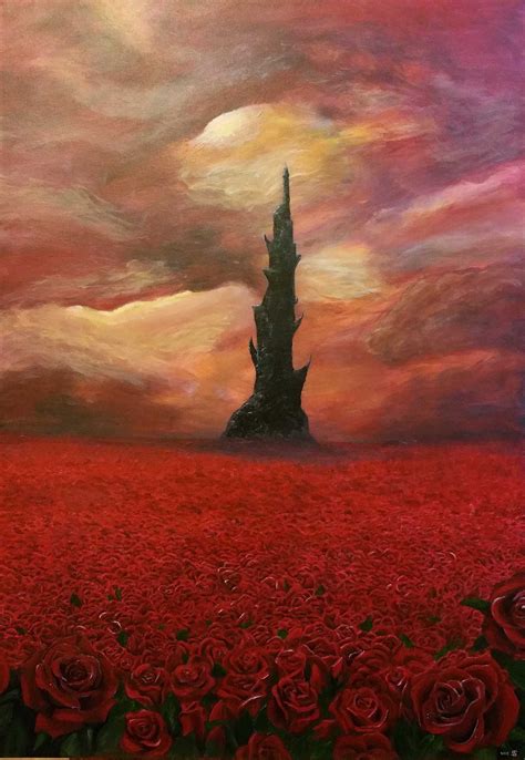 #thedarktower #stephen_king #art #acrylic_painting #kunst #rosen #rose ...