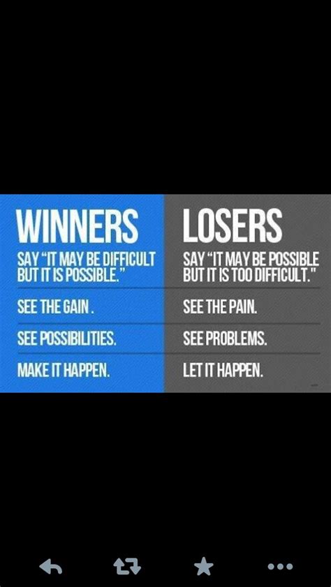 Winners vs losers | Favorite quotes, Winners and losers, Loser