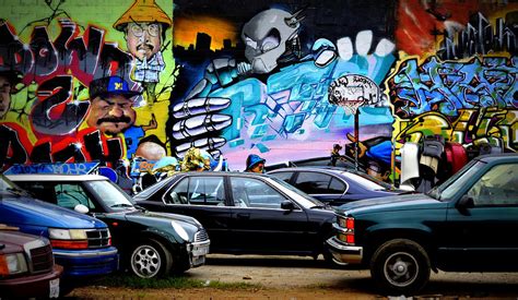 Graffiti Parking Lot Photograph by Fraida Gutovich