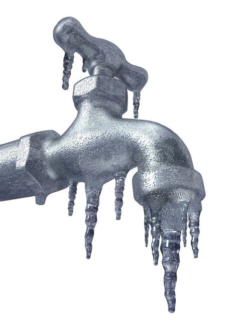 Frozen Faucet stock illustration. Illustration of freeze - 3826959