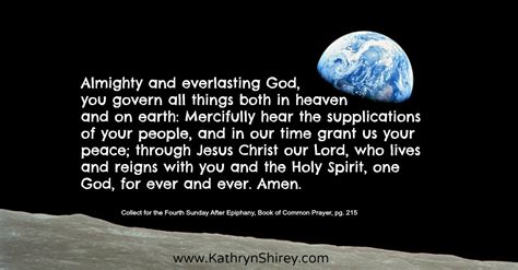 Prayer for the Fourth Sunday After Epiphany - Kathryn Shirey