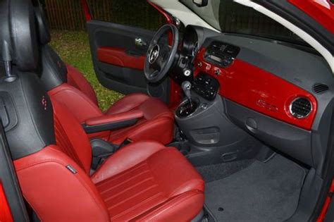 Buy used LOADED FIAT 500 LOUNGE 2012 RED LEATHER INTERIOR- RARE, LOW MILES, EXTD WARRANTY in ...