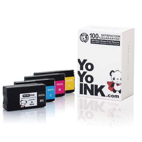 HP 952XL 952 Ink Combo Pack of 4, Remanufactured | YoyoInk