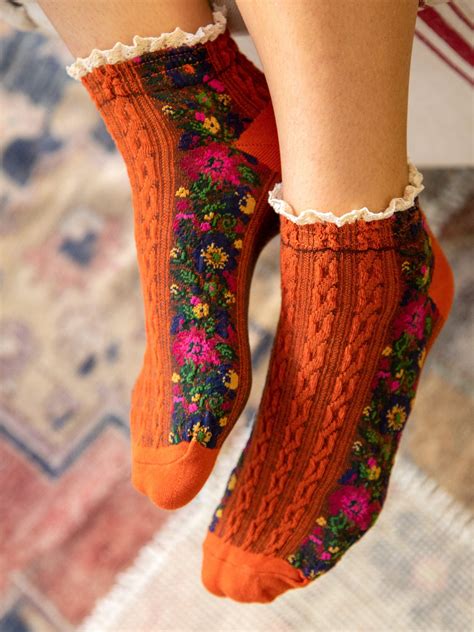 Floral Ankle Sock Set | Floral socks, Fashion socks, Ankle socks women