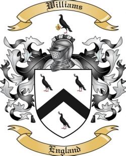 Williams Family Crest from England by The Tree Maker