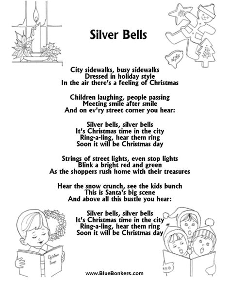 silver bells | Christmas carols lyrics, Christmas lyrics, Christmas songs lyrics