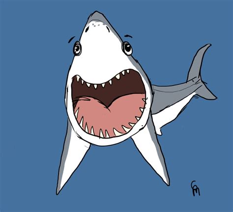 Shark week great white shark shark week art GIF - Find on GIFER - Clip Art Library