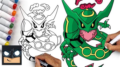 How To Draw Pokemon Rayquaza Vmax Rayquaza Vmax Drawing Pokemon | The ...