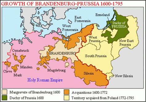 Map of Brandenburg Prussia | thumb|right|300px|Growth_of_ Brandenburg ...